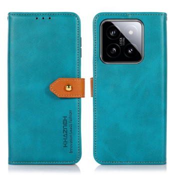Чохол-книжка KHAZNEH Dual-color Cowhide на Xiaomi 14 - синій
