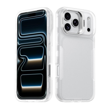 Чехол Traveler Lens Frame Holder с держателем камеры на iPhone 18 Pro Max / 17 Pro Max — полупрозрачный