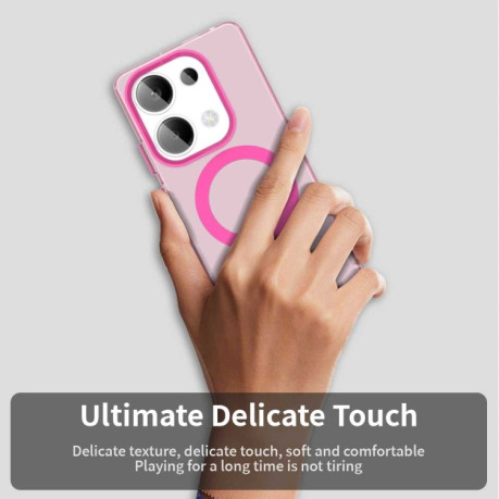 Противоударный чехол MagSafe Holder PC Hybrid для Xiaomi Redmi Note Redmi Note 14S/ 13 Pro 4G / POCO M6 Pro 4G - красный