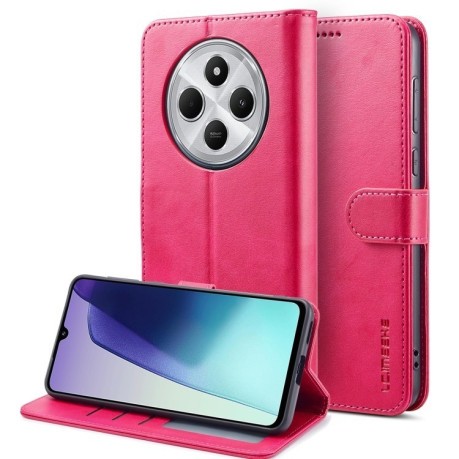 Чоловіча книжка LCIMEEKE Calf Texture на Xiaomi Redmi A4 5G - червоний