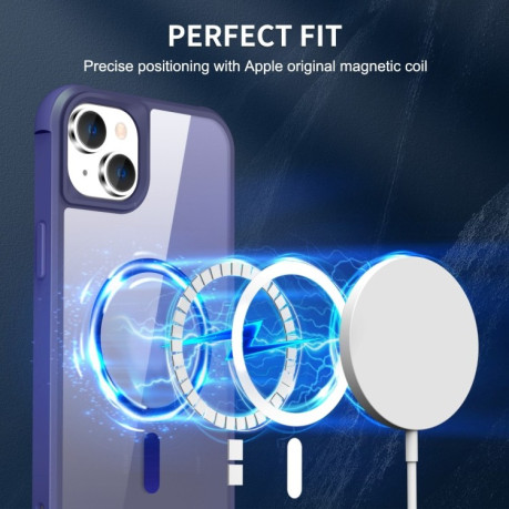 Чохол протиударний MagSafe Magnetic для iPhone 15 - світло-синій