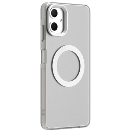 Противоударный чехол MagSafe Holder PC Hybrid для Samsung Galaxy A06 4G - белый