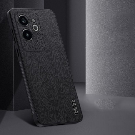 Чохол Tree Bark Leather Shockproof для Realme GT 6 - синій