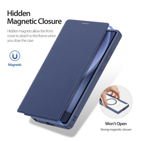 Чохол-книжка DUX DUCIS Skin X Pro Series Magsafe  для Samsung Galaxy S25 Ultra 5G - синій