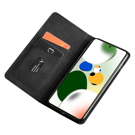 Чохол-книжка Retro Skin Feel Business Magnetic на Xiaomi Poco X5 Pro  - коричневий