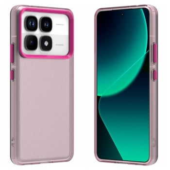 Чехол Candy Series гибрид с усиленными бортиками на Xiaomi 14T - красный