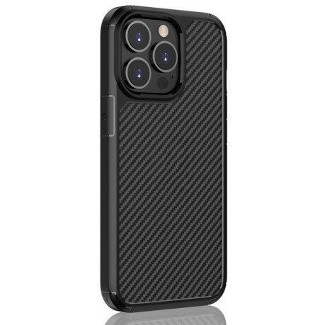 Чохол протиударний Pioneer Carbon Fiber для iPhone 14/13 - чорний