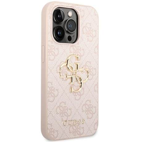 Оригинальный чехол Guess Big Metal для iPhone 15 Pro Max - pink (GUHCP15X4GMGPI)