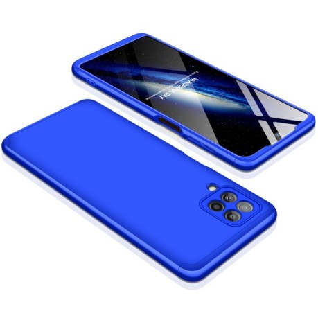 Противоударный чехол GKK Three Stage Splicing на Samsung Galaxy M32/A22 4G - синий
