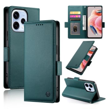 Чохол-книжка Side Buckle Magnetic Frosted Leather на OPPO Reno15 5G / Reno 15c 5G — рожеве темно-зелений