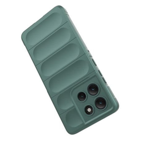 Силиконовый чехол Magic Flannel на Motorola Moto G86 Power - синий