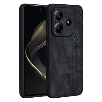 Чехол AZNS с 3D-тиснением и мягким покрытием Skin Feel на Xiaomi Redmi Note 14 5G - черный