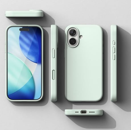 Оригинальный силиконовый чехол Ringke Silicone Magnetic с MagSafe на iPhone 17 Pro - Mint