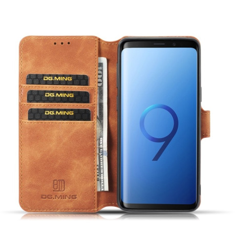 Чохол-книга DG.MING Retro Oil Side Samsung Galaxy S9 - коричневий