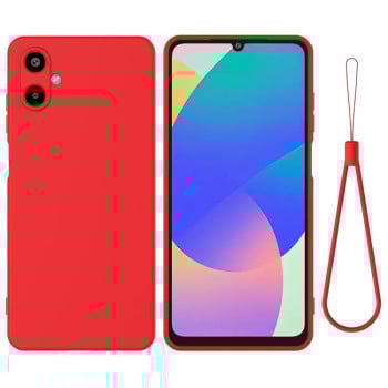 Силиконовый чехол Solid Color Liquid Silicone на Samsung Galaxy M06 / F06 5G - красный