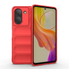 Силіконовий чохол Magic Flannel для Vivo Y36 4G - червоний