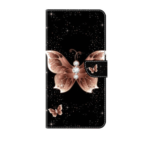 Чехол-книжка Crystal 3D Shockproof Protective Leather для Samsung Galaxy S23 FE 5G - Pink Diamond Butterfly