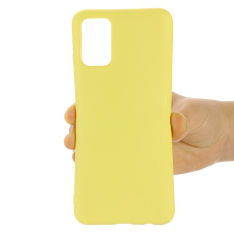 Силиконовый чехол Solid Color Liquid Silicone для Samsung Galaxy A73 - желтый