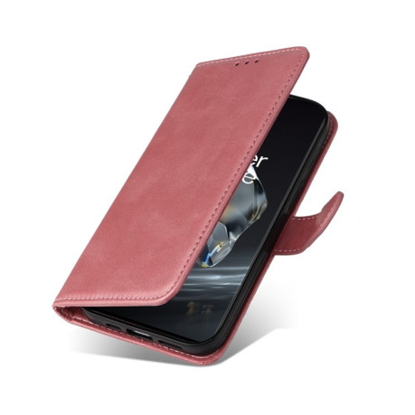Чохол-книжка Classic Calf Texture для OnePlus 12R - рожеве золото