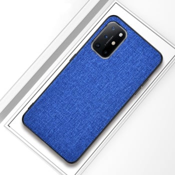 Противоударный чехол Cloth Texture на Samsung Galaxy A72 - синий