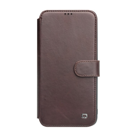 Шкіряний чохол QIALINO Wallet Case для iPhone 11 Pro Max - коричневий