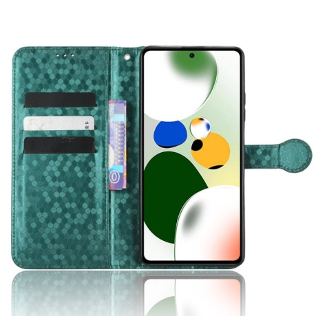 Чехол-книжка Honeycomb Dot для  Xiaomi Poco X5 Pro 5G - зеленый
