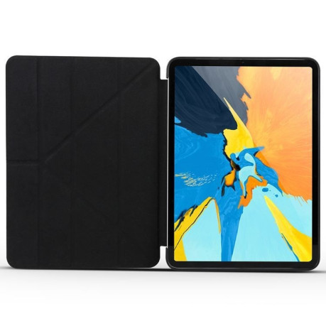 Чохол-книжка Solid Color Trid-fold + Deformation Viewing Stand на iPad Pro 11/2018/Air 10.9 2020- чорний