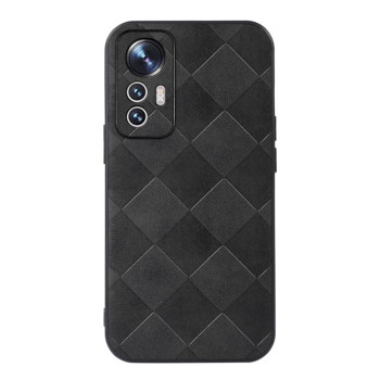 Протиударний чохол Weave Plaid для Xiaomi 12 Lite - чорний