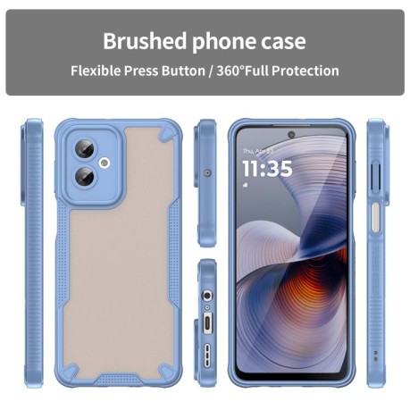 Протиударний чохол Armor Glaze PC Hybrid для Motorola Moto G55 5G - синій