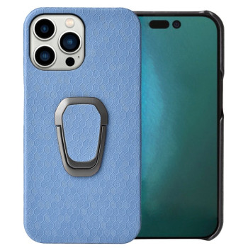 Протиударний чохол Honeycomb Ring Holder для iPhone 14 Pro Max - блакитний