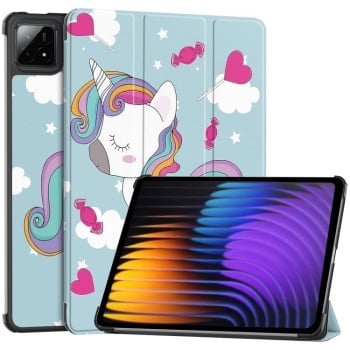 Чехол-книжка Custer Painted 3-Fold Stand Leather Smart для Xiaomi Pad 7 / 7 Pro - Small Horse