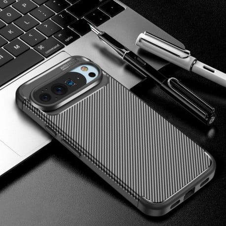 Карбоновый чехол HMC Carbon Fiber на Google Pixel 10 / 10 Pro - черный