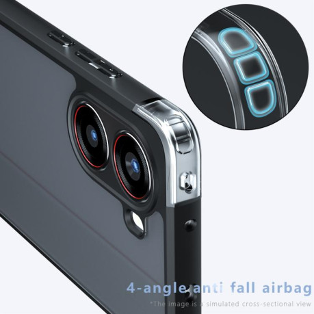 Противоударный чехол Armor Precise Hole PC Hybrid TPU для Xiaomi Redmi Turbo 4 / Xiaomi Poco X7 Pro - черный
