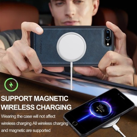 Чохол LCIMEEKE Magsafe на iPhone 16e - синій