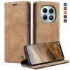 Чохол-книжка CaseMe-013 багатофункціональний з кишенькою на карт на Xiaomi Redmi Note 15 4G / 5G /Poco M8  — коричневий