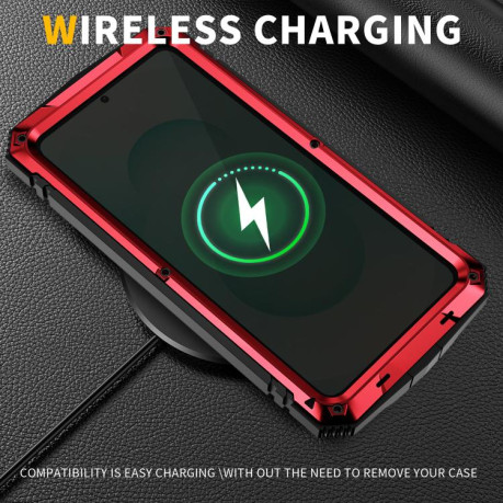 Противоударный чехол R-JUST Life Waterproof на Samsung Galaxy S26+ 5G — красный