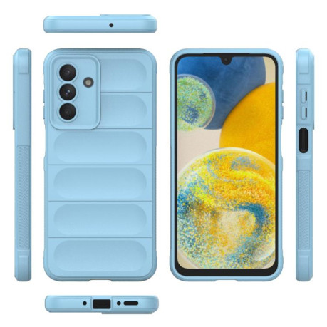 Силиконовый чехол Magic Flannel для Samsung Galaxy A26 5G - голубой