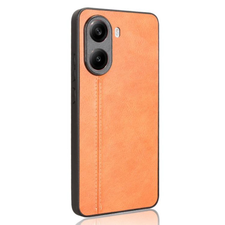 Ударозащитный чехол Sewing Cow Pattern для Xiaomi Poco X7 Pro - желтый