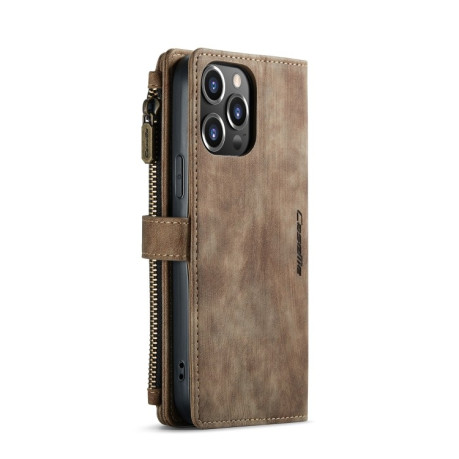Чохол-гаманець CaseMe-C30 для iPhone 13 Pro Max - коричневий