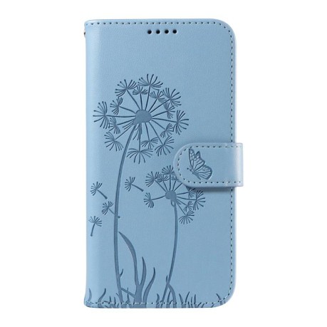Чехол-книжка Dandelion Embossed Pattern Flip Leather для OPPO Reno13 Pro Global - голубой