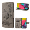 Чохол-книжка Floral Butterfly для Samsung Galaxy M53 5G - сірий