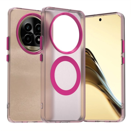 Противоударный чехол Candy Magsafe PC Hybrid TPU для Realme 13 Pro+ 5G - красный
