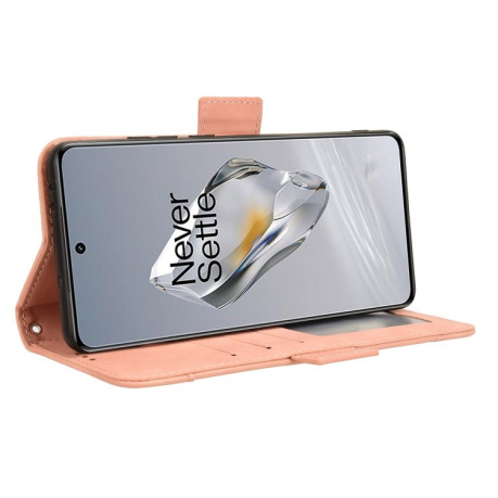 Чехол-книжка Skin Feel Calf на OnePlus 12 - розовый