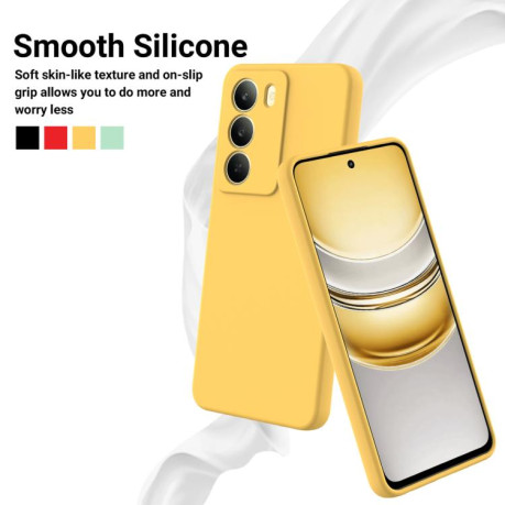 Силіконовий чохол Solid Color Liquid Silicone на Realme C75 5G / C73 5G - жовтий