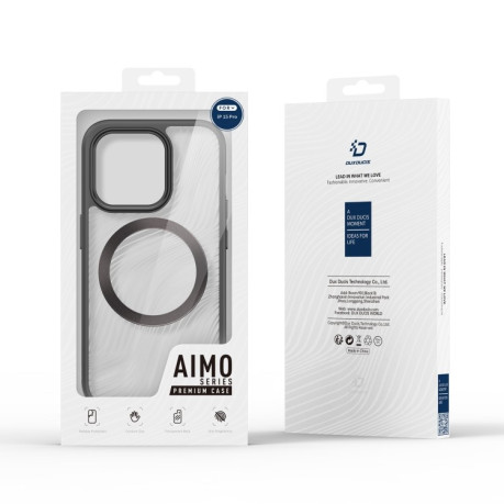 Чохол DUX DUCIS Aimo Series MagSafe Frosted Feel на iPhone 15 Pro -чорний
