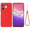 Силіконовий чохол Solid Color Liquid Silicone на OPPO A5 Pro 4G - червоний