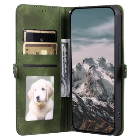 Чохол-книжка Totem Embossed Magnetic Leather для Xiaomi 14T Pro - зелений