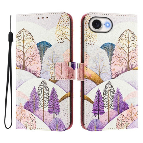 Чехол-книжка Colored Drawing Pattern для iPhone 16e - разноцветный