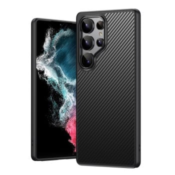 Протиударний чохол Kevlar Fiber Shockproof MagSafe для Samsung Galaxy S25 Ultra 5G - чорний