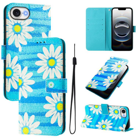 Чохол-книжка Colored Drawing Pattern для iPhone 16e - кольоровий